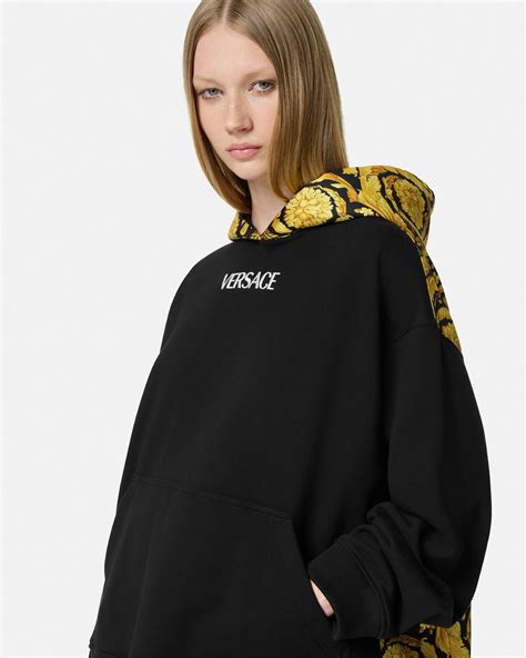 versace pulli|versace barocco hoodie.